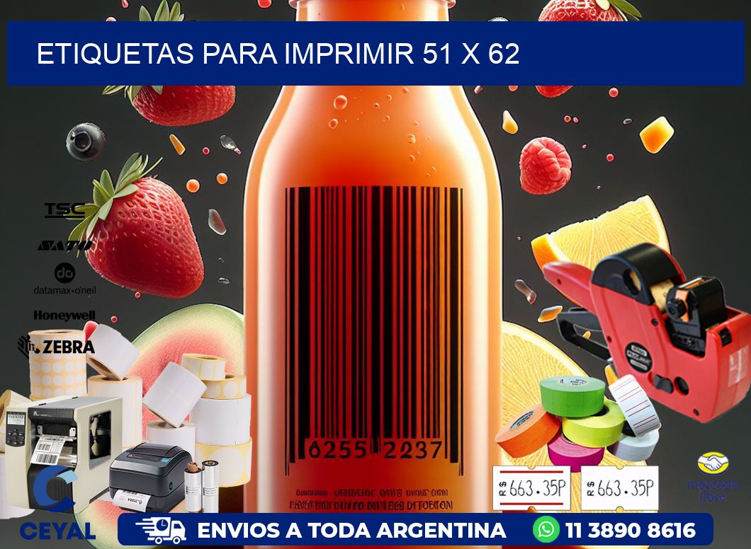 etiquetas para imprimir 51 x 62