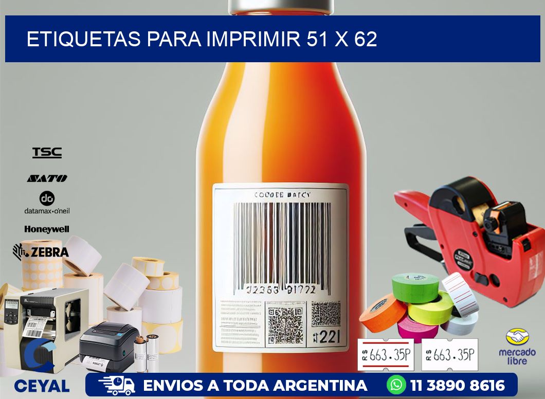 etiquetas para imprimir 51 x 62