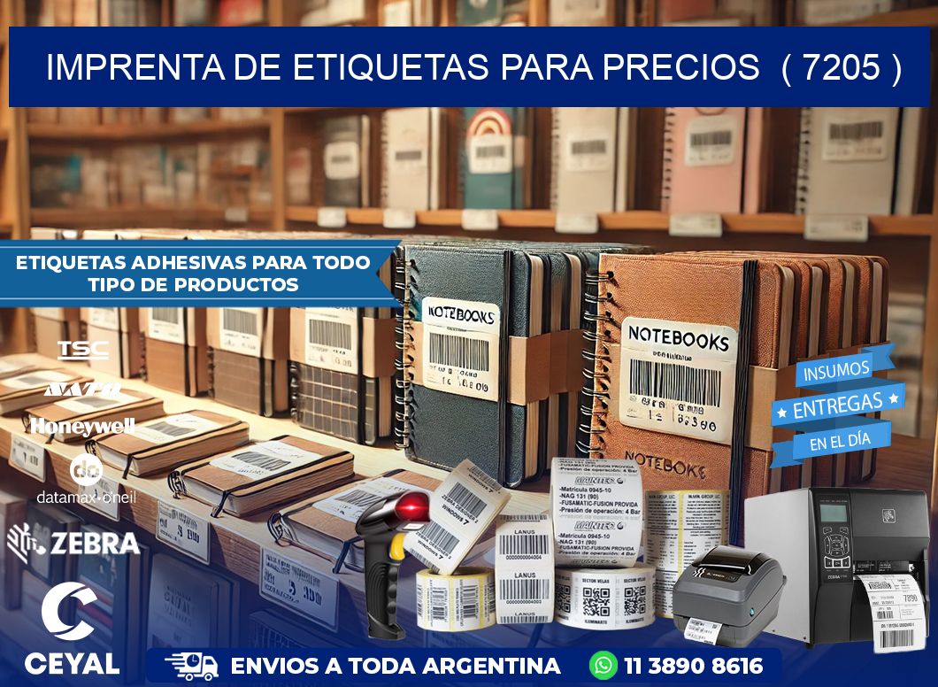 imprenta de etiquetas para precios  ( 7205 )