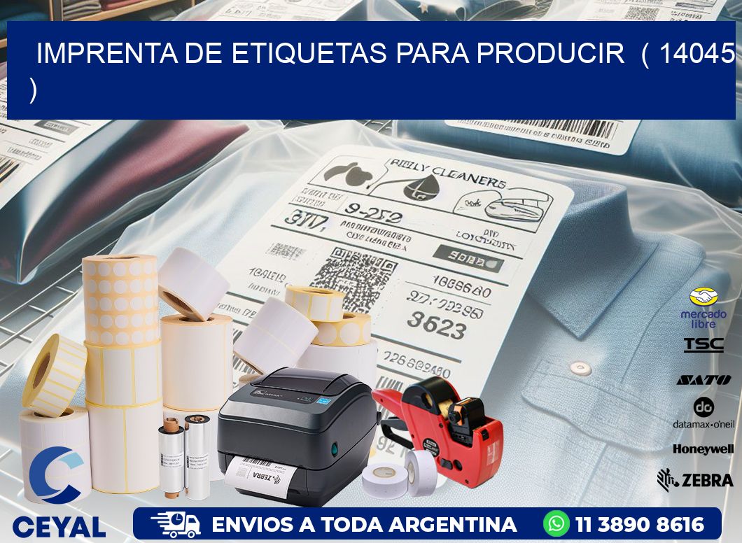 imprenta de etiquetas para producir  ( 14045 )