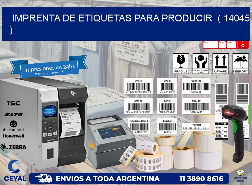 imprenta de etiquetas para producir  ( 14045 )