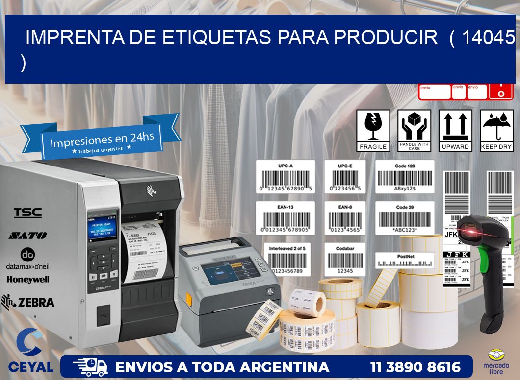 imprenta de etiquetas para producir  ( 14045 )