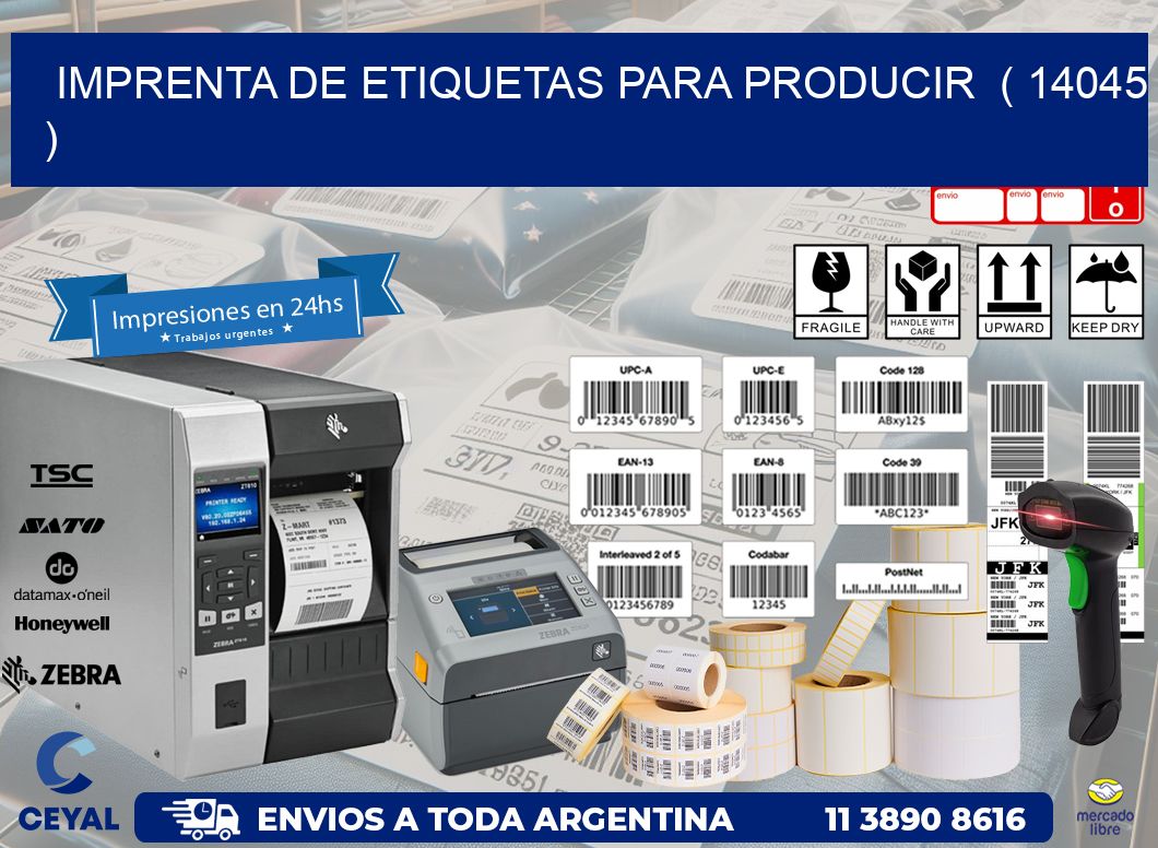 imprenta de etiquetas para producir  ( 14045 )