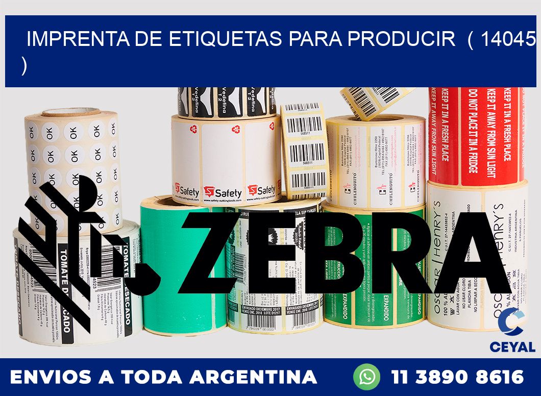 imprenta de etiquetas para producir  ( 14045 )