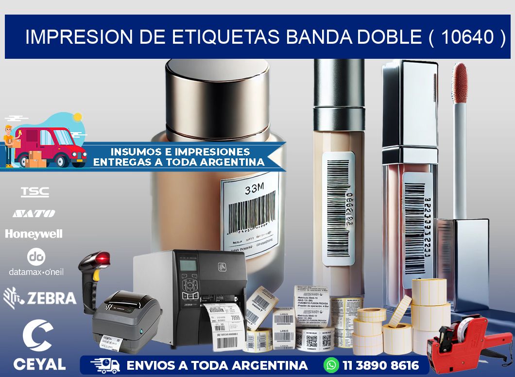 impresion de etiquetas banda doble ( 10640 )