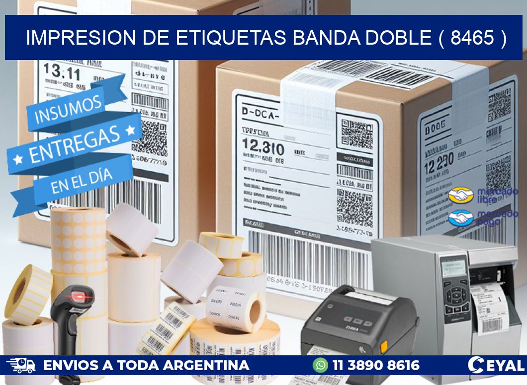 impresion de etiquetas banda doble ( 8465 )