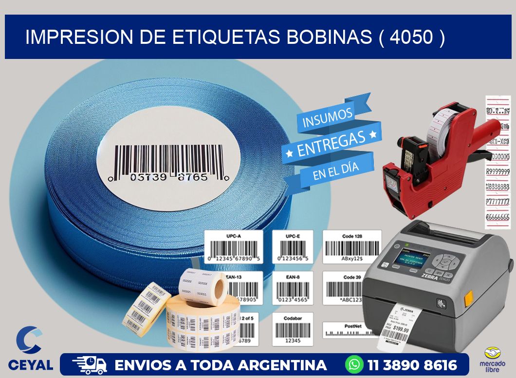 impresion de etiquetas bobinas ( 4050 )