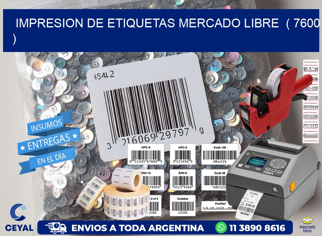 impresion de etiquetas mercado libre  ( 7600 )