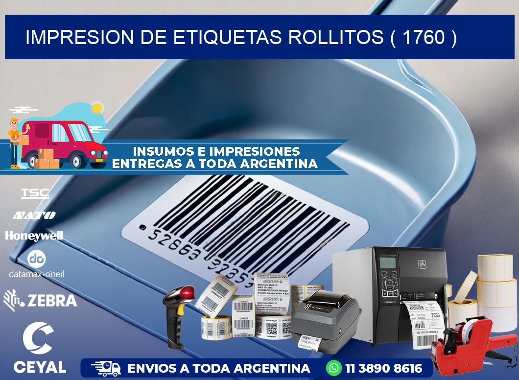 impresion de etiquetas rollitos ( 1760 )
