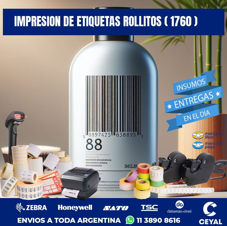 impresion de etiquetas rollitos ( 1760 )