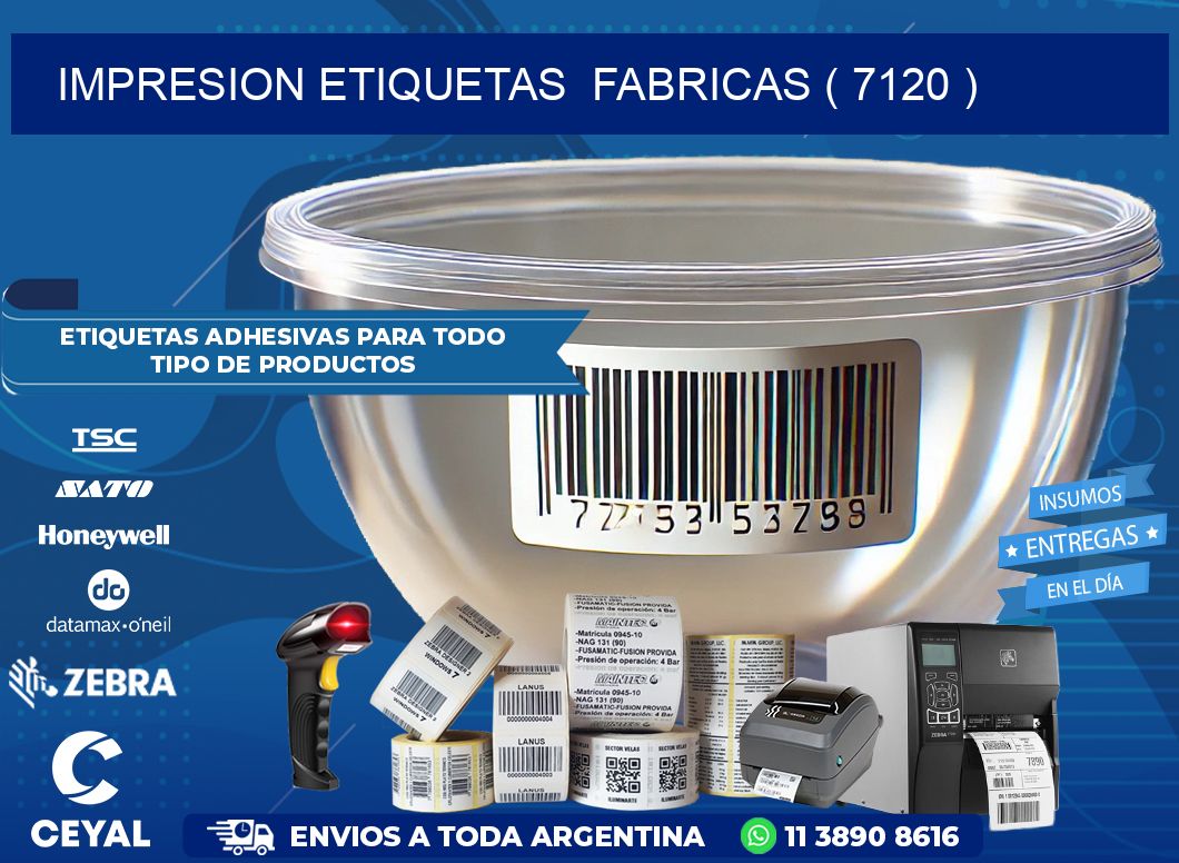 impresion etiquetas  fabricas ( 7120 )