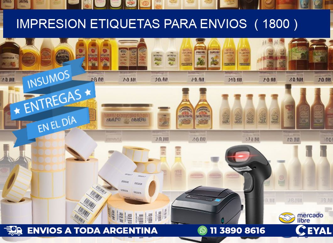 impresion etiquetas para envios  ( 1800 )