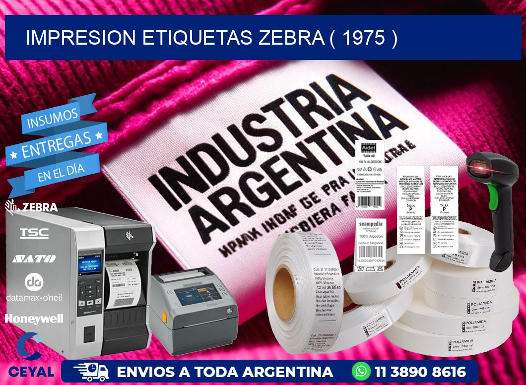 impresion etiquetas zebra ( 1975 )