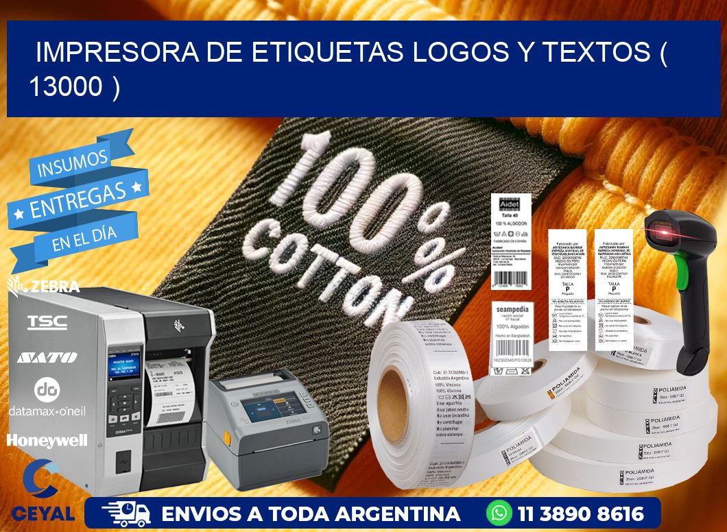 impresora de etiquetas logos y textos ( 13000 )