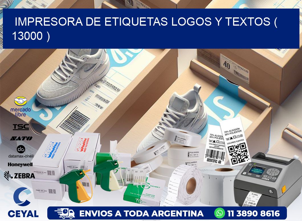 impresora de etiquetas logos y textos ( 13000 )