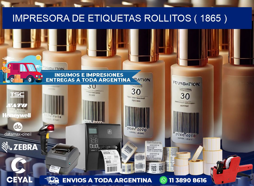 impresora de etiquetas rollitos ( 1865 )