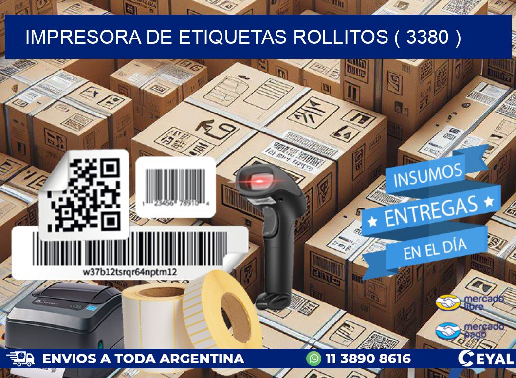 impresora de etiquetas rollitos ( 3380 )