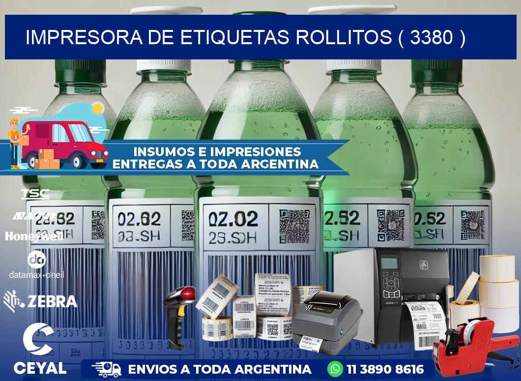 impresora de etiquetas rollitos ( 3380 )