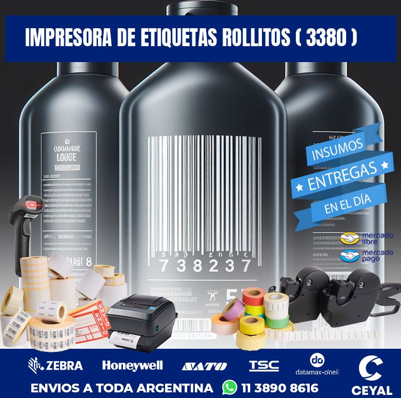 impresora de etiquetas rollitos ( 3380 )