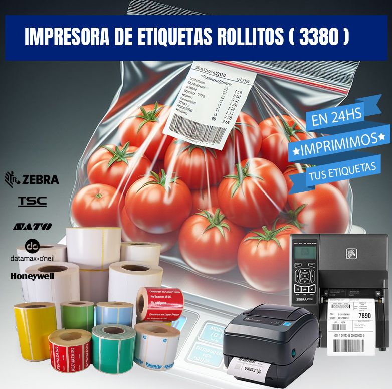 impresora de etiquetas rollitos ( 3380 )