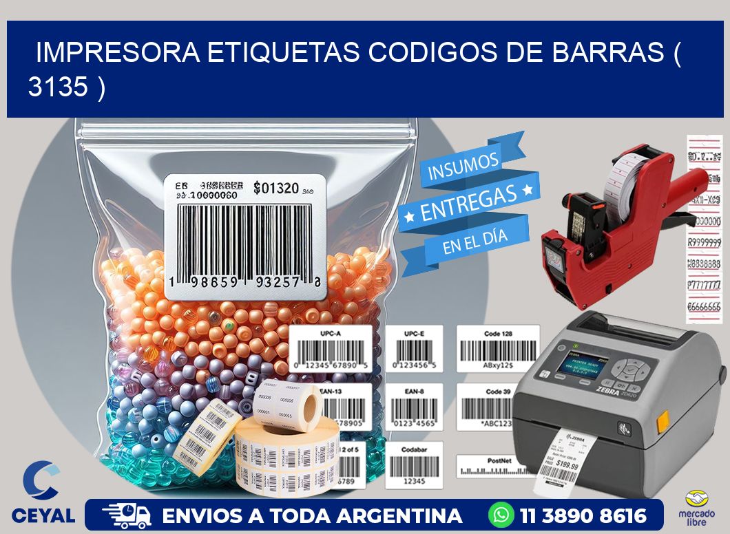 impresora etiquetas codigos de barras ( 3135 )