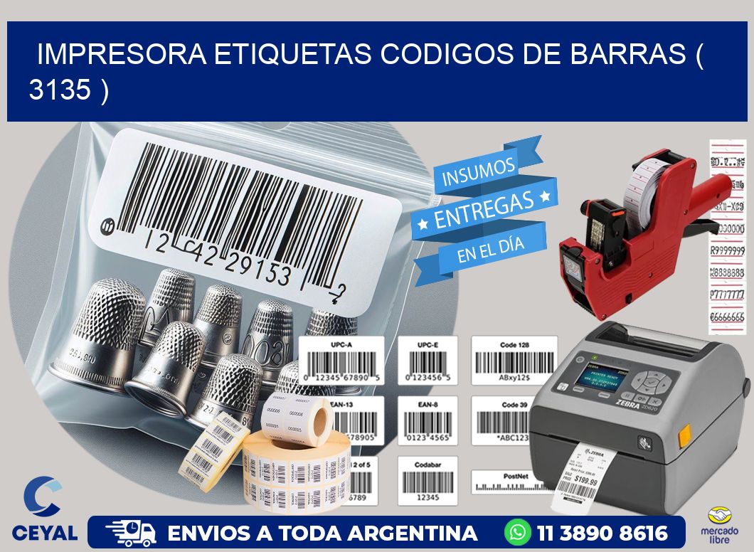 impresora etiquetas codigos de barras ( 3135 )