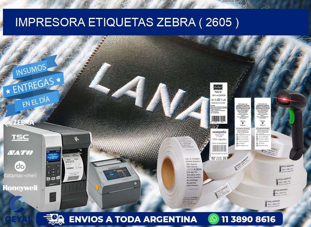 impresora etiquetas zebra ( 2605 )