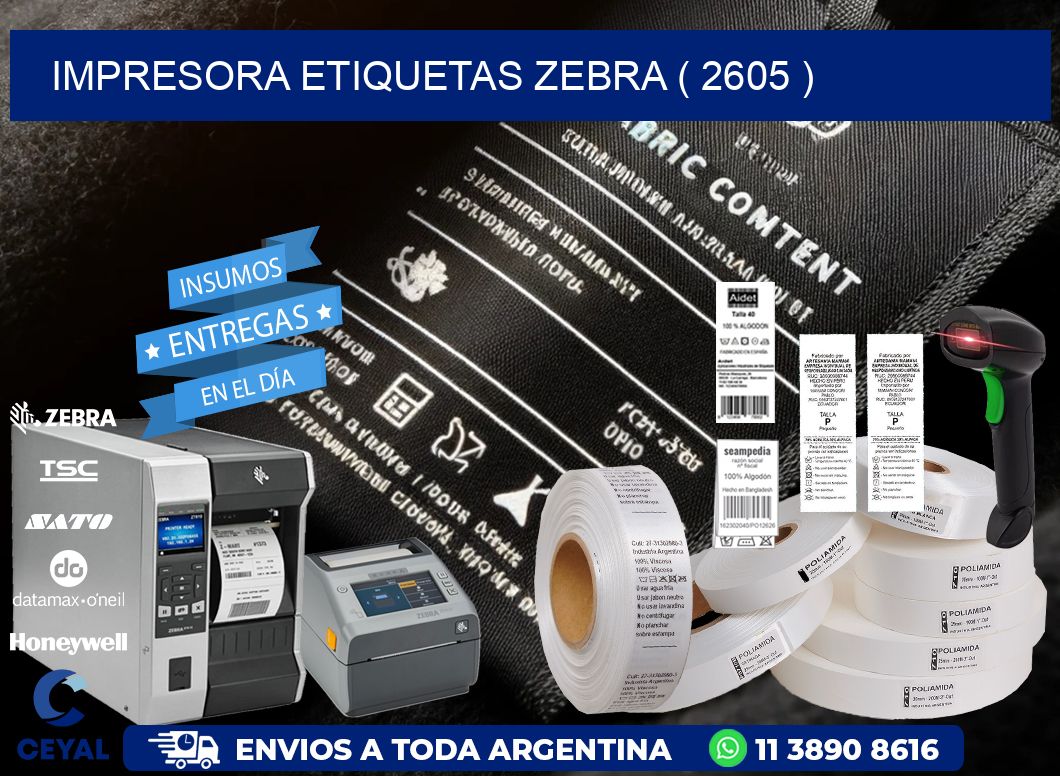 impresora etiquetas zebra ( 2605 )