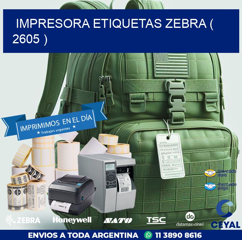 impresora etiquetas zebra ( 2605 )