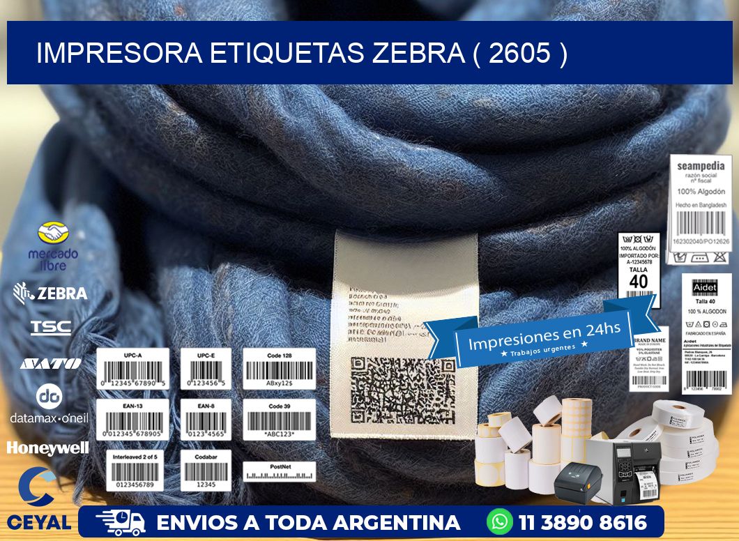 impresora etiquetas zebra ( 2605 )