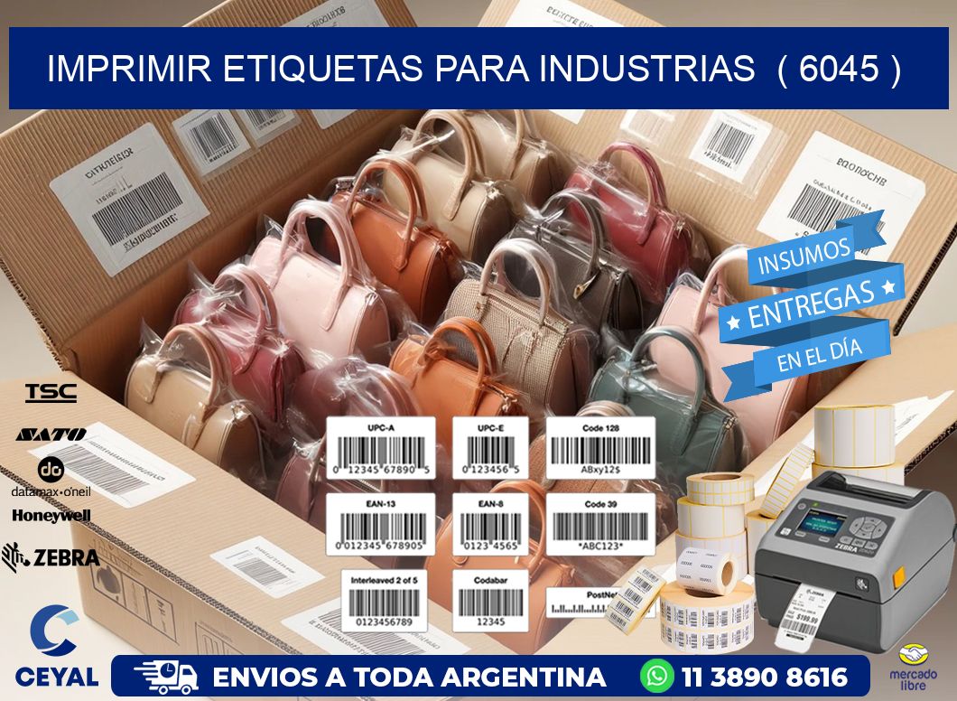 imprimir etiquetas para industrias  ( 6045 )
