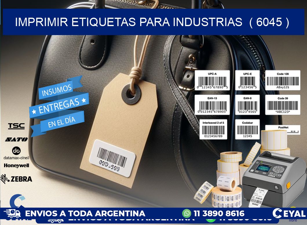 imprimir etiquetas para industrias  ( 6045 )
