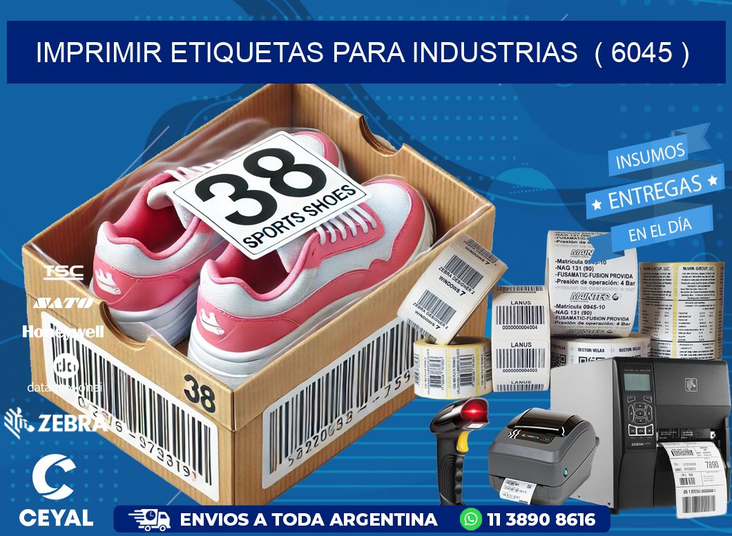 imprimir etiquetas para industrias  ( 6045 )