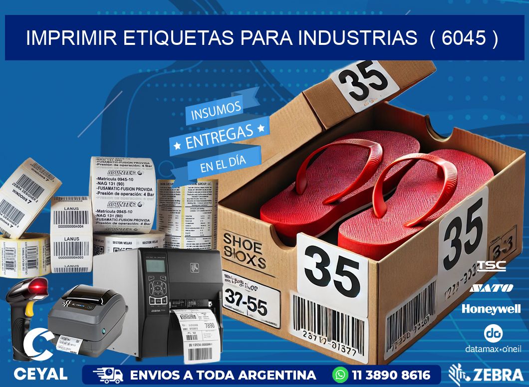 imprimir etiquetas para industrias  ( 6045 )