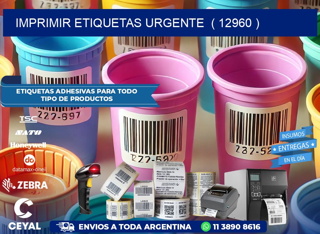 imprimir etiquetas urgente  ( 12960 )