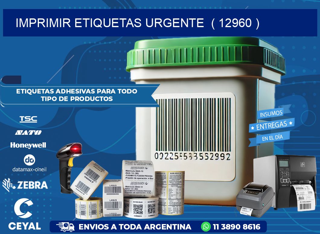 imprimir etiquetas urgente  ( 12960 )