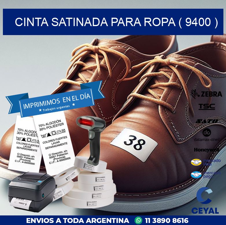 CINTA SATINADA PARA ROPA ( 9400 )
