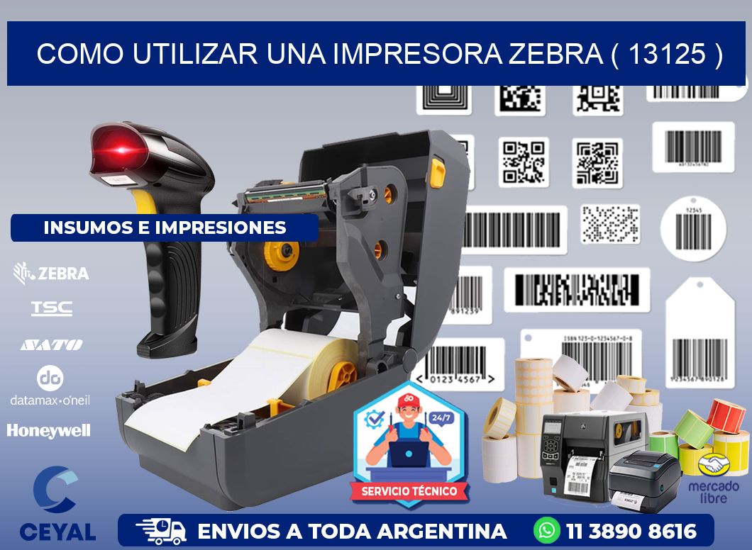 COMO UTILIZAR UNA IMPRESORA ZEBRA ( 13125 )