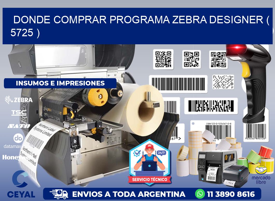 DONDE COMPRAR PROGRAMA ZEBRA DESIGNER ( 5725 )