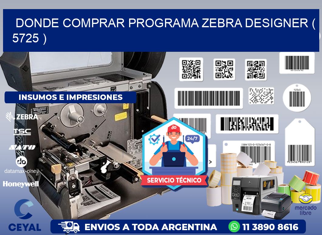 DONDE COMPRAR PROGRAMA ZEBRA DESIGNER ( 5725 )