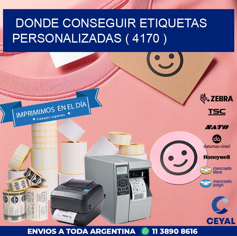 DONDE CONSEGUIR ETIQUETAS PERSONALIZADAS ( 4170 )
