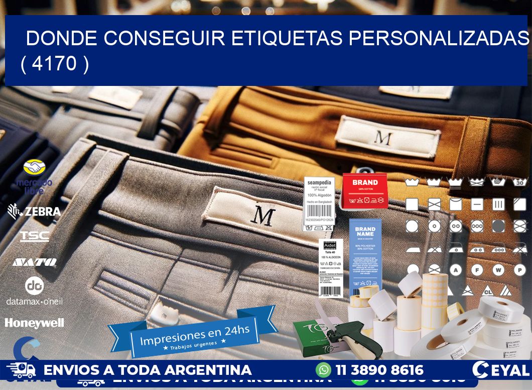 DONDE CONSEGUIR ETIQUETAS PERSONALIZADAS ( 4170 )