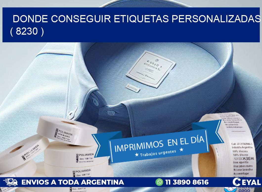 DONDE CONSEGUIR ETIQUETAS PERSONALIZADAS ( 8230 )