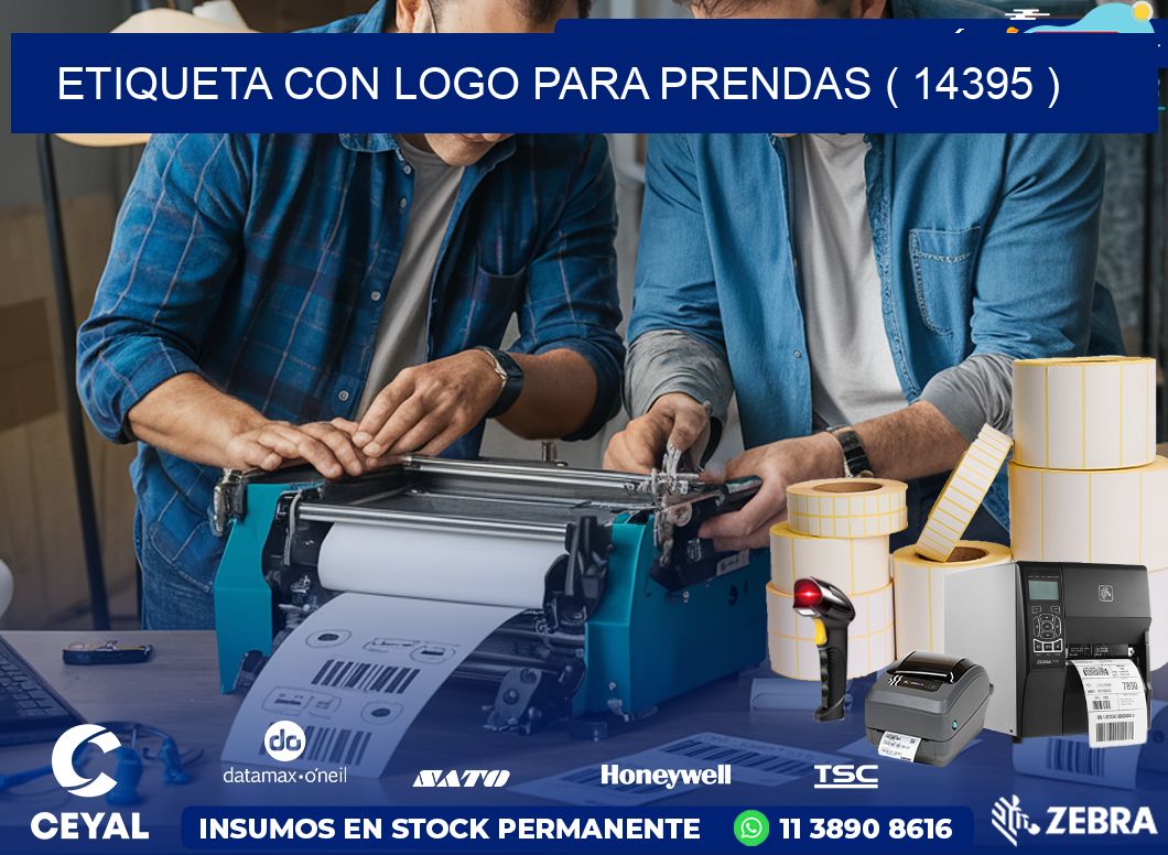 ETIQUETA CON LOGO PARA PRENDAS ( 14395 )