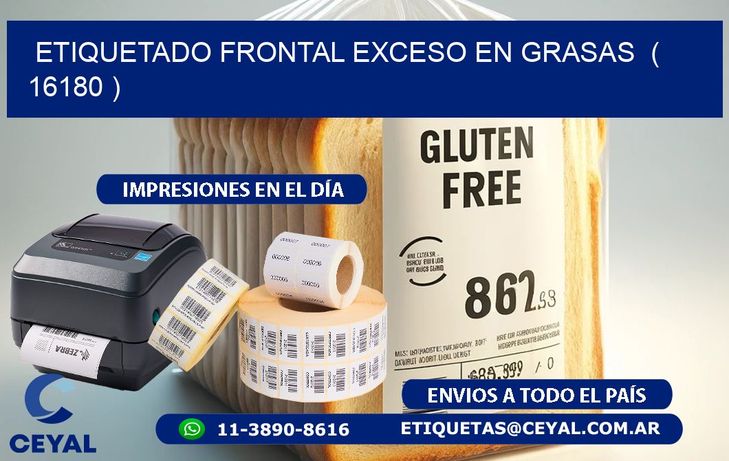 ETIQUETADO FRONTAL EXCESO EN GRASAS ( 16180 )