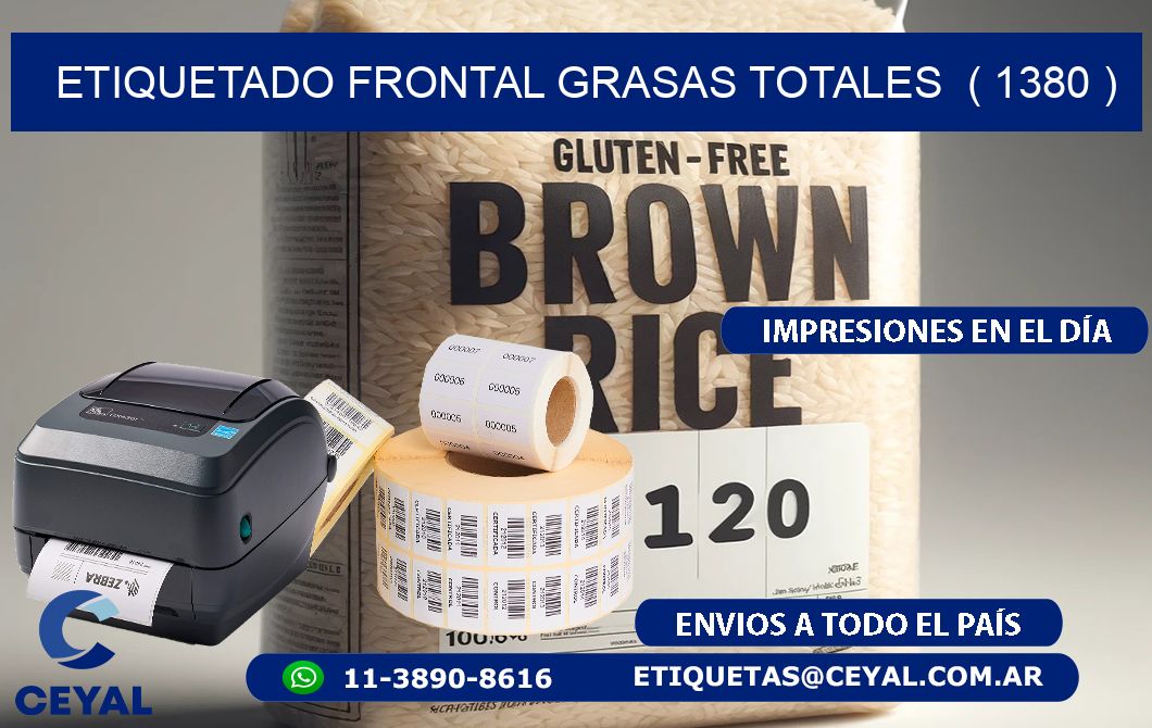 ETIQUETADO FRONTAL GRASAS TOTALES ( 1380 )