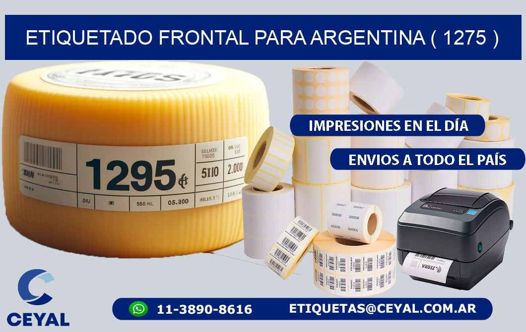 ETIQUETADO FRONTAL PARA ARGENTINA ( 1275 )
