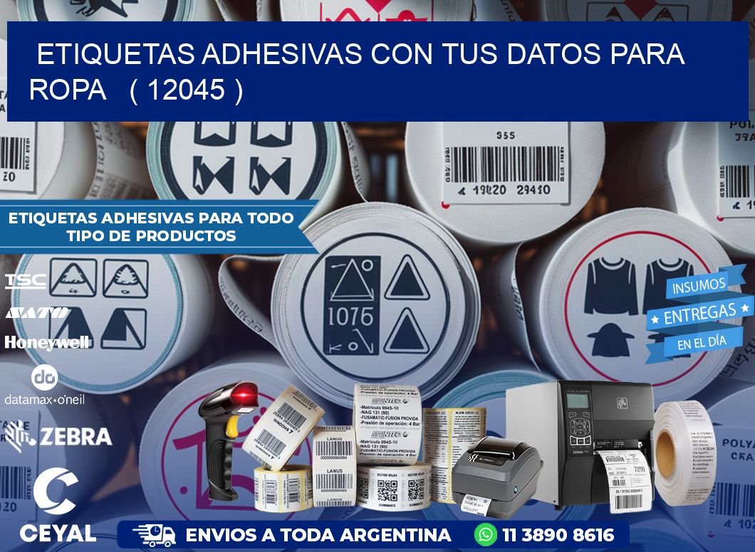 ETIQUETAS ADHESIVAS CON TUS DATOS PARA ROPA   ( 12045 )