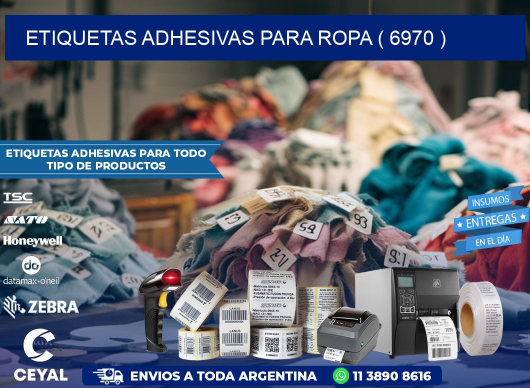 ETIQUETAS ADHESIVAS PARA ROPA ( 6970 )