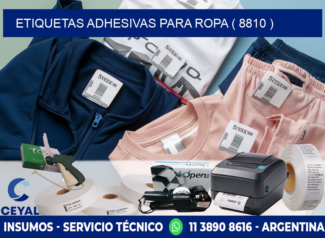 ETIQUETAS ADHESIVAS PARA ROPA ( 8810 )